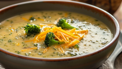 Slow Cooker Broccoli Cheddar Soup Recipe
