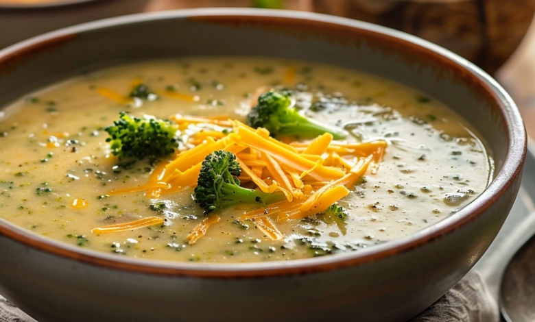 Slow Cooker Broccoli Cheddar Soup Recipe