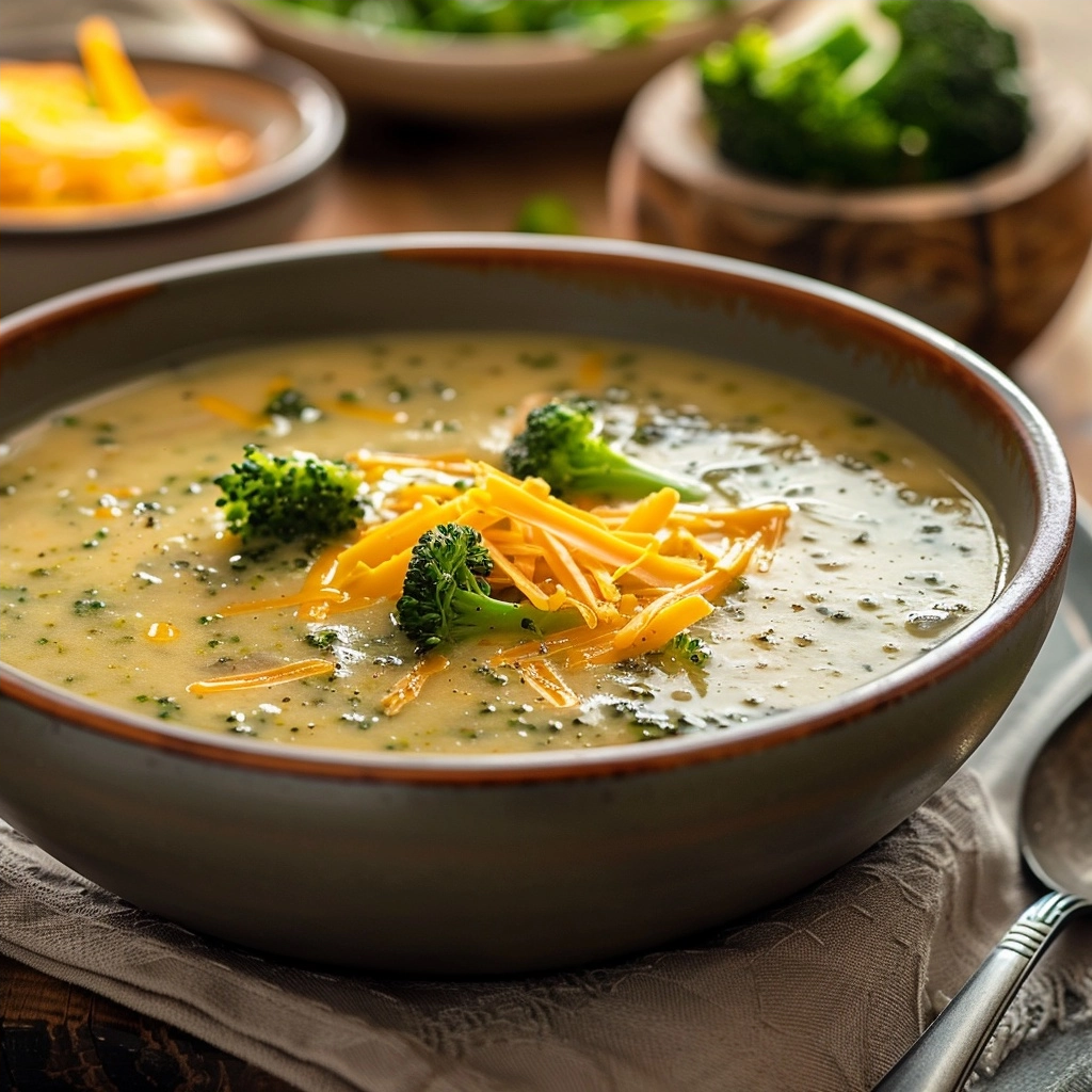 Slow Cooker Broccoli Cheddar Soup Recipe
