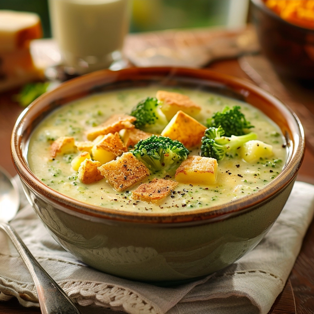 Broccoli Cheddar Potato Soup for Cozy Evenings