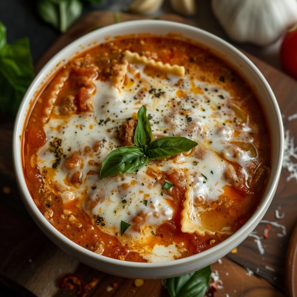 Easy One Pot Lasagna Soup Recipe