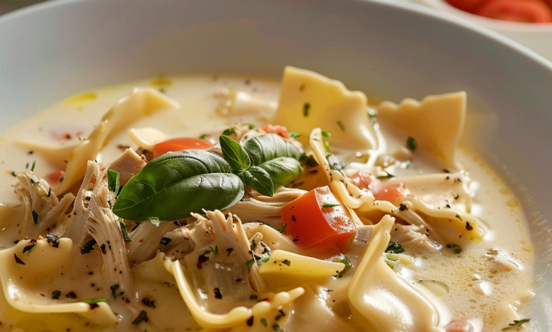Creamy Chicken Lasagna Soup: A Hearty One-Pot Comfort Meal
