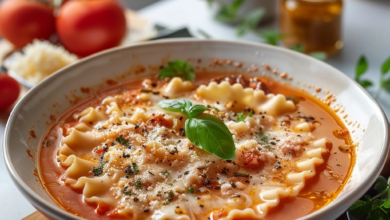 High Protein Lasagna Soup for Easy Meal Prep