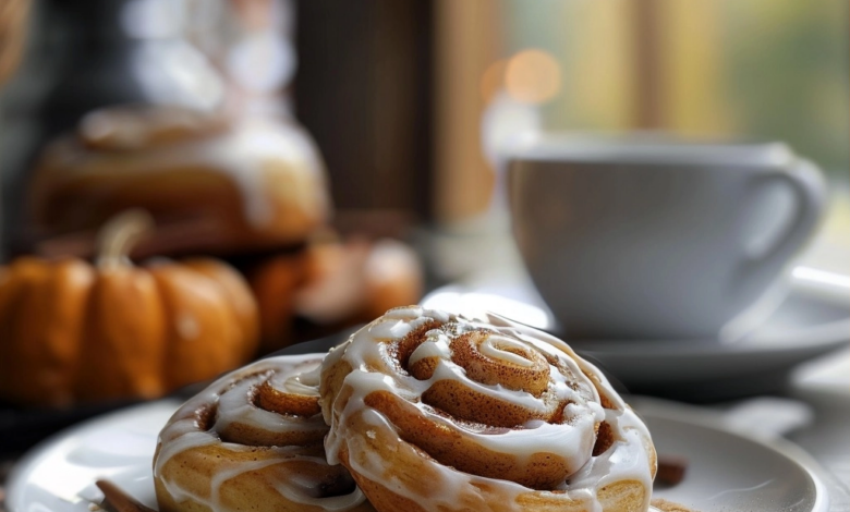 Pumpkin Spice Cinnamon Rolls for Fall Baking