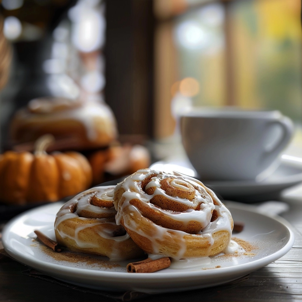 Pumpkin Spice Cinnamon Rolls for Fall Baking
