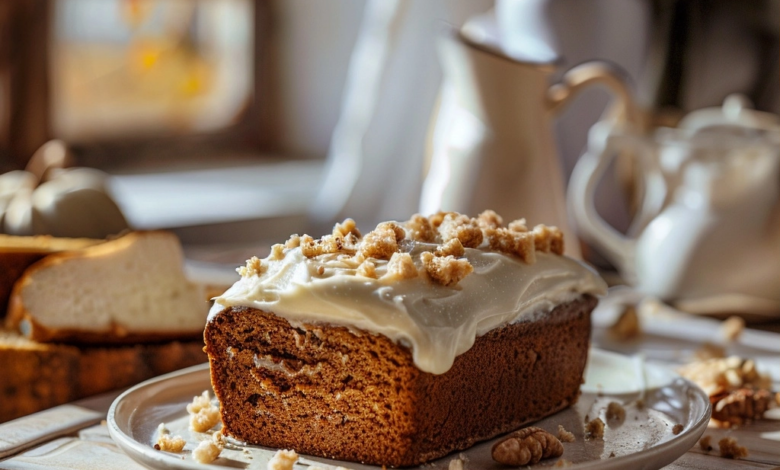 Pumpkin Bread With Cream Cheese Frosting Recipe