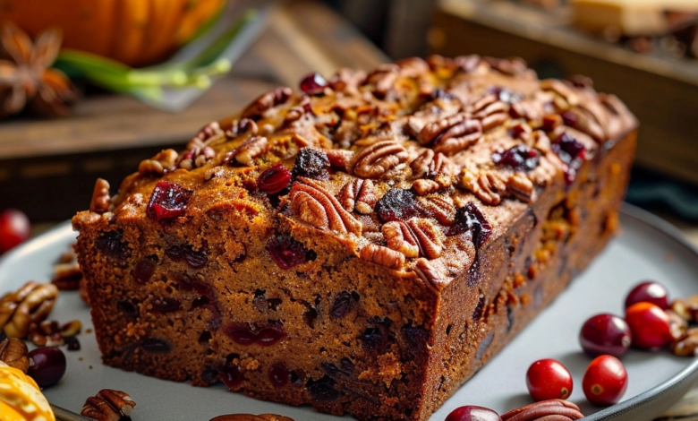 Cranberry Pecan Pumpkin Bread Recipe