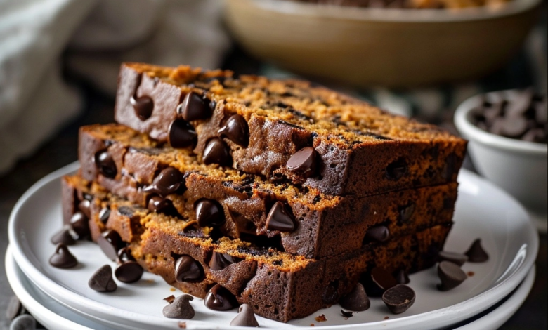 Pumpkin Bread With Chocolate Chips for Autumn Baking