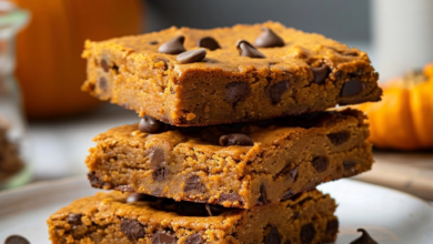 Pumpkin Chocolate Chip Cookie Bars