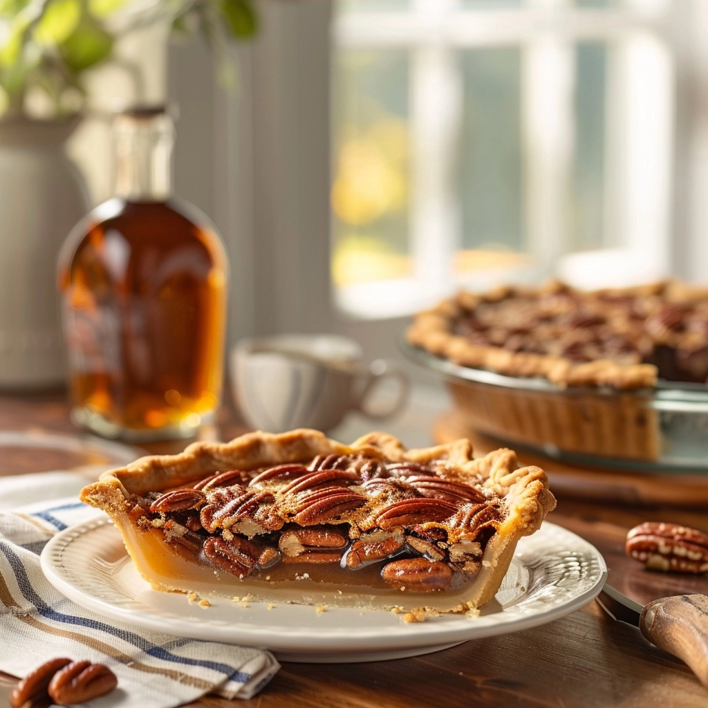 Southern Bourbon Pecan Pie Without Alcohol Recipe