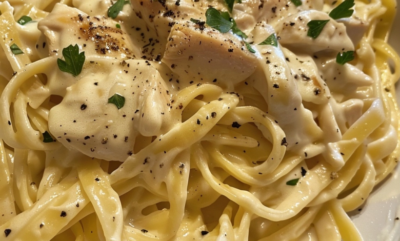 Creamy Chicken Fettuccine Alfredo