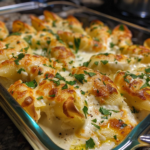 Chicken Alfredo Stuffed Shells