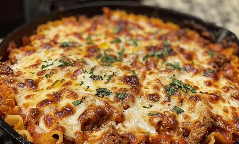 Easy Stovetop Lasagna Skillet