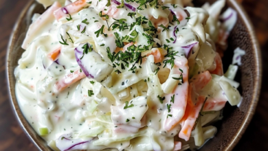 Creamy Coleslaw Yogurt Dressing Recipe