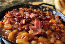 Southern-Style Baked Beans with Bacon