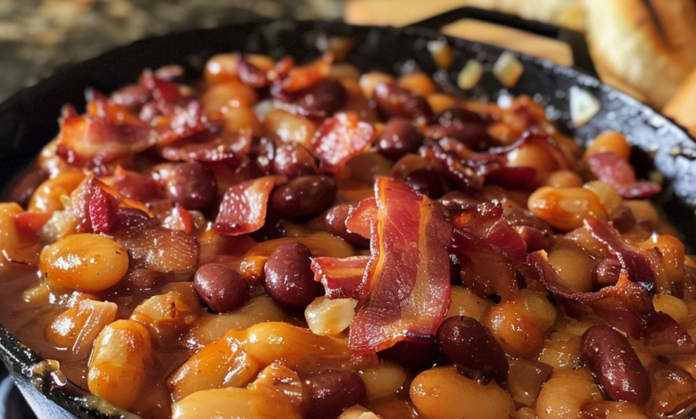 Southern-Style Baked Beans with Bacon