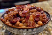 Best Baked Beans with Smoky Tofu Bacon and Brown Sugar