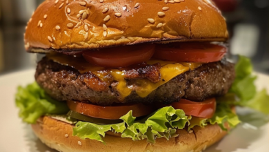 Homemade Hamburgers Juicy and Delicious: A Flavorful Feast