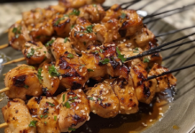 Honey Garlic Chicken Skewers Recipe