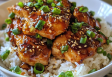 Baked Honey Garlic Chicken with 5 Ingredient Sauce