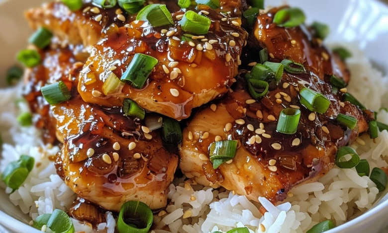 Baked Honey Garlic Chicken with 5 Ingredient Sauce