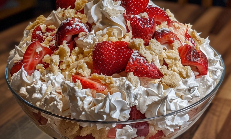 Strawberry Shortcake Fluff Salad: A Light and Creamy Refreshment