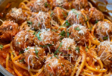 Creamy Spaghetti and Meatballs Recipe Without Alcohol