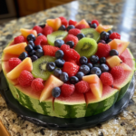 Healthy Watermelon Fruit Pizza: A Refreshing Summer Treat