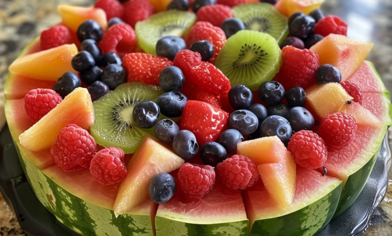 Healthy Watermelon Fruit Pizza: A Refreshing Summer Treat