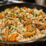 Garlic Butter Chicken and Rice Casserole