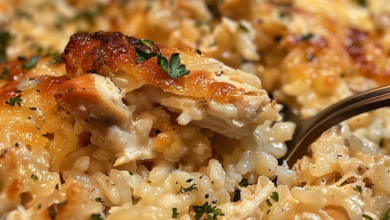 Easy Chicken and Rice Casserole with Creamy Flavor