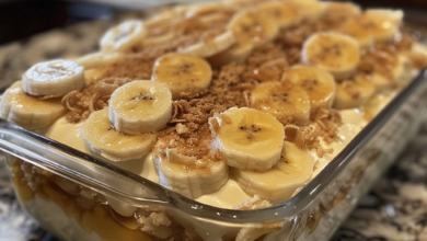 No Bake Banana Pudding Recipe with Vanilla and Nuts