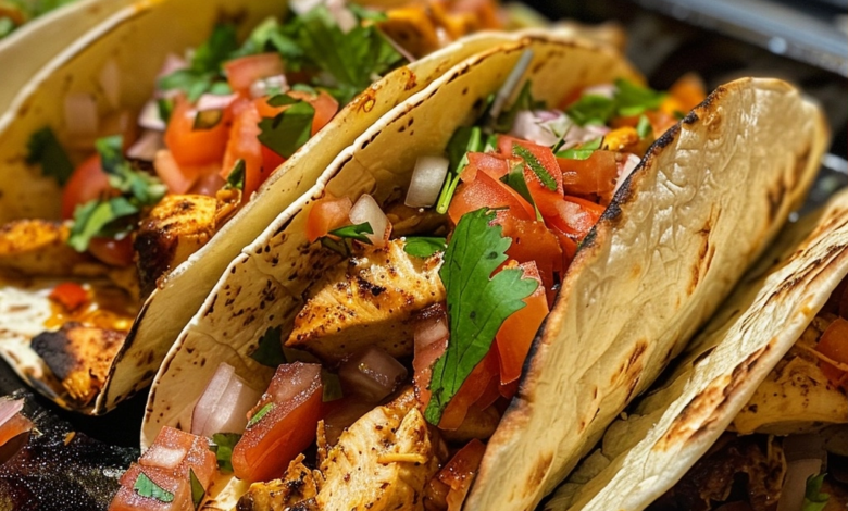 20-Minute Baked Chicken Tacos
