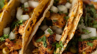 Mexican Street Corn Chicken Tacos Recipe