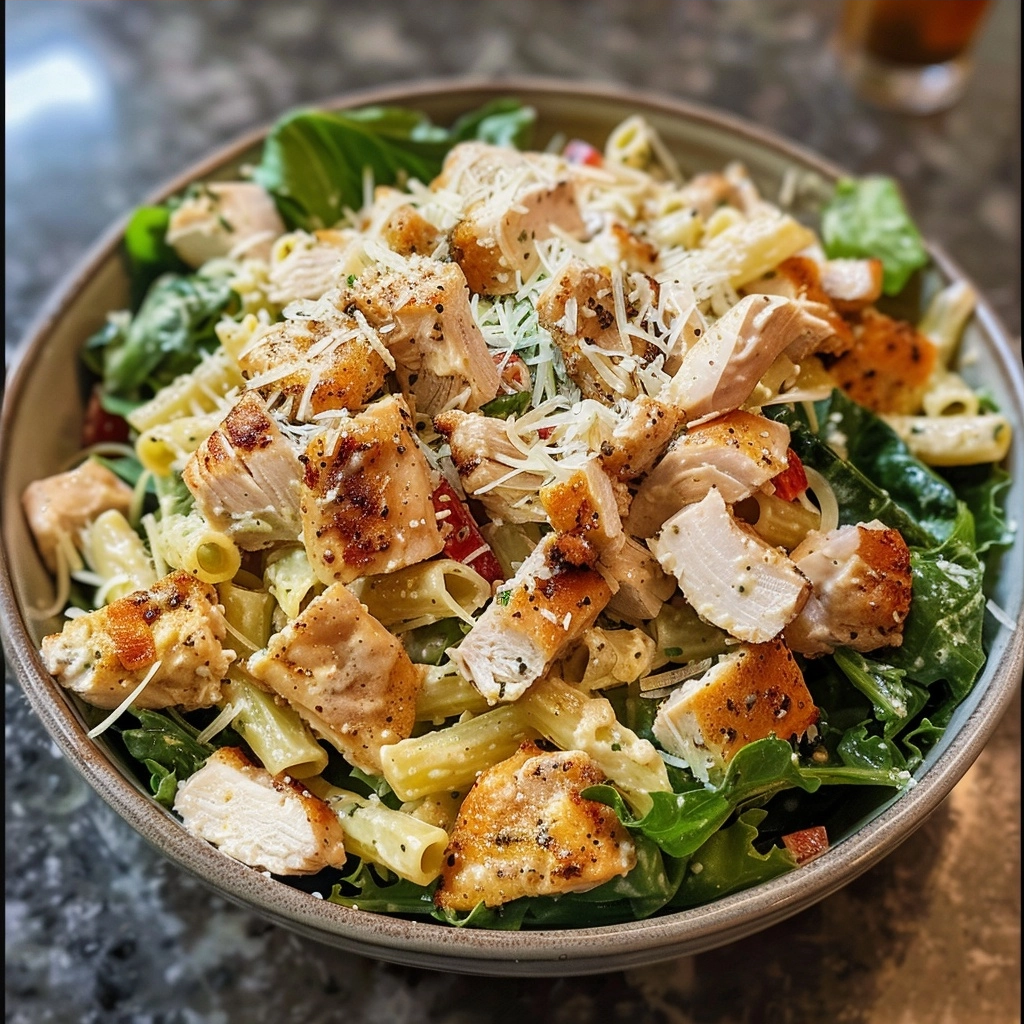 Chicken Caesar Pasta Salad for Your Next Gathering