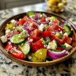 Healthy Greek Salad with Feta: Authentic Recipe