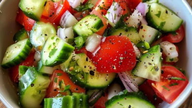 Easy Greek Cucumber Tomato Salad For Summer