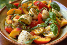 Peach Caprese Salad Recipe for Summer