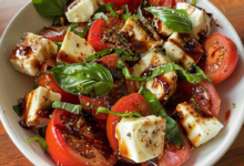 Roasted Tomato Caprese Salad Recipe