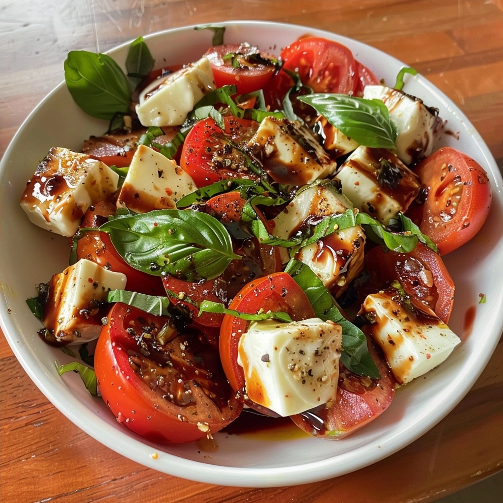 Roasted Tomato Caprese Salad Recipe