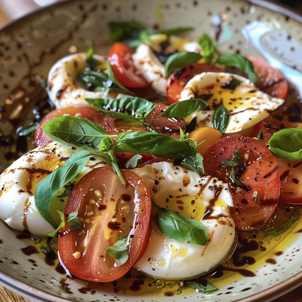 Burrata Caprese Salad: A Creamy Twist on Classic Flavors