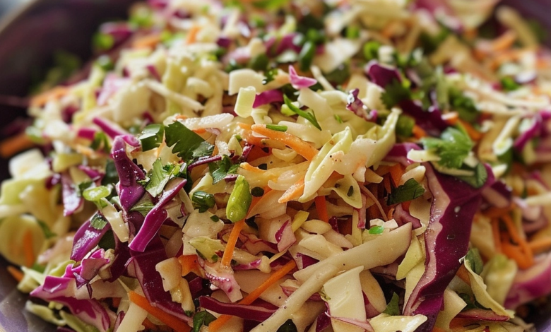 No Mayo Coleslaw Recipe for Refreshing Sides