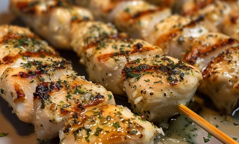 Garlic Parmesan Chicken Skewers: The Ultimate Grilled Bite