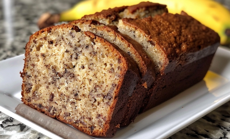 One Bowl Banana Bread Recipe