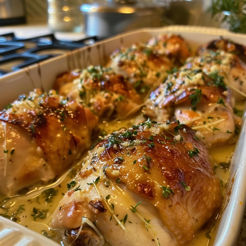Garlic Butter Baked Chicken Recipe for Easy Dinners