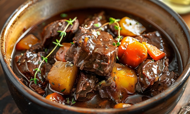 Red Wine Beef Stew Without Alcohol