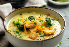 Healthy Broccoli Cheddar Soup Recipe