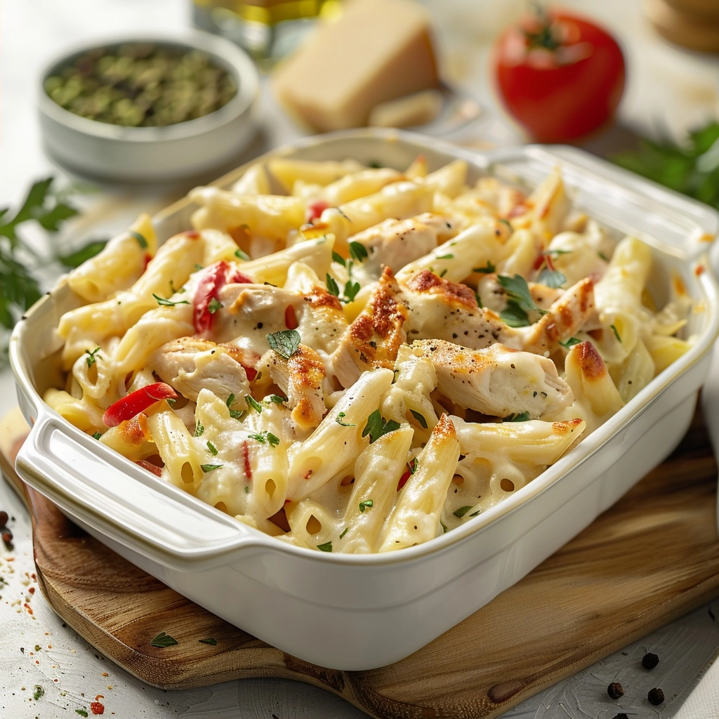 Chicken Alfredo Baked Ziti: A Creamy Comfort Classic