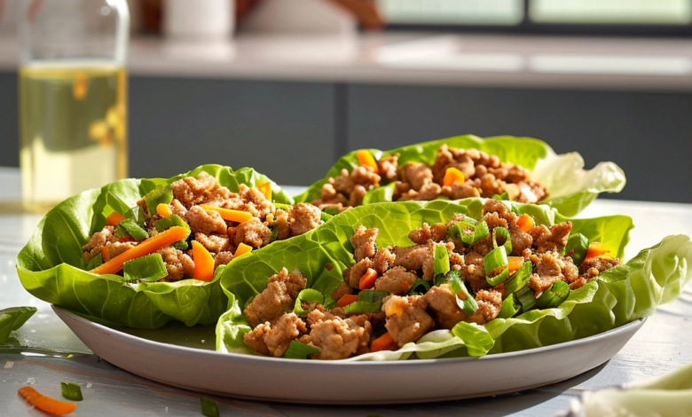 Ground Chicken Lettuce Wraps Recipe