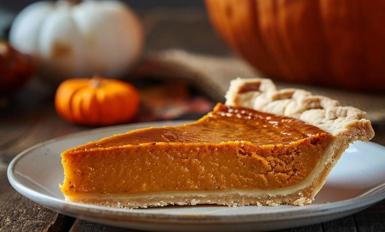 Traditional Pumpkin Pie Made From Scratch